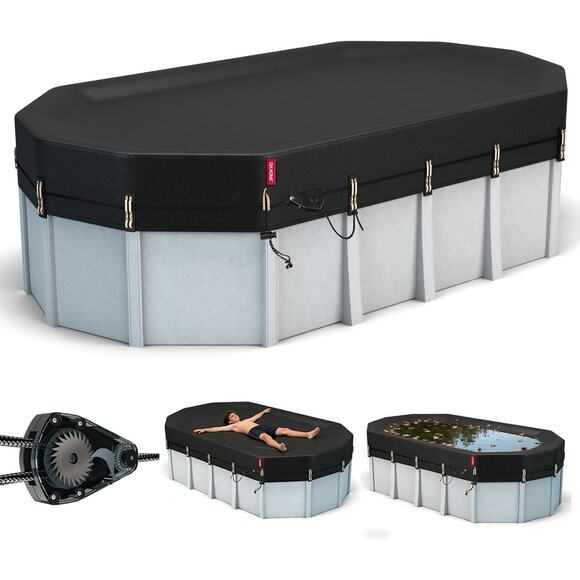 QH.HOME Other - QH.HOME Winter Oval Pool Cover for 12x20 Ft Steel Wall Oval Pool, [2025 Upgrade
